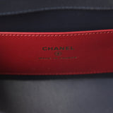 Chanel Mini Preppy Coco Clutch with Straps Navy Blue Shiny Caviar Brushed Gold Hardware - Thumbnail View 9