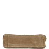Chanel Maxi "Souplissimo" Small Flap Bag Dark Beige Suede Gold Hardware - Thumbnail View 6