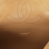 Chanel Maxi "Souplissimo" Small Flap Bag Dark Beige Suede Gold Hardware - Thumbnail View 11