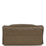 Chanel Small 25 Hobo Bag Dark Khaki Caviar Antique Gold Hardware - Thumbnail View 6