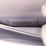 Chanel Micro Coco Top Handle Flap Light Purple Shiny Caviar Light Gold Hardware - Thumbnail View 8