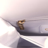 Chanel Micro Coco Top Handle Flap Light Purple Shiny Caviar Light Gold Hardware - Thumbnail View 9