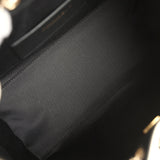 Chanel Small 25 Hobo Bag Black and White Calfskin Light Gold Hardware - Thumbnail View 8