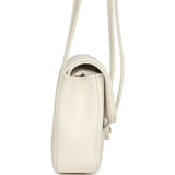 Chanel Mini Preppy Coco Clutch with Straps White Shiny Caviar Brushed Gold Hardware - Thumbnail View 3
