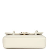 Chanel Mini Preppy Coco Clutch with Straps White Shiny Caviar Brushed Gold Hardware - Thumbnail View 6
