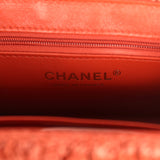 Chanel Small Fringe Kelly Dark Red Raffia Wood and Light Gold Hardware - Thumbnail View 10