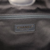 Chanel Small Coco Base Hobo Bag Blue Denim Tweed and Navy Blue Shiny Lambskin Gold Hardware - Thumbnail View 10