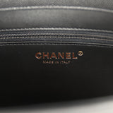 Chanel Small Preppy Coco Flap Bag Black Shiny Caviar Brushed Gold Hardware - Thumbnail View 9