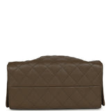 Chanel Small 25 Hobo Bag Dark Khaki Caviar Antique Gold Hardware - Thumbnail View 6