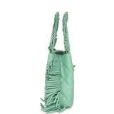 Chanel Small Fringe Kelly Green Lambskin Gold Hardware - Thumbnail View 3