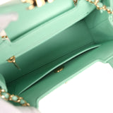 Chanel Small Fringe Kelly Green Lambskin Gold Hardware - Thumbnail View 8