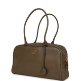 Chanel Large "Perfect Bowling" Bag Dark Khaki Calfskin Gold Hardware - Thumbnail View 5