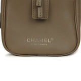 Chanel Large "Perfect Bowling" Bag Dark Khaki Calfskin Gold Hardware - Thumbnail View 7
