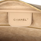 Chanel Large "Perfect Bowling" Bag Dark Khaki Calfskin Gold Hardware - Thumbnail View 9