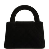 Chanel Small Kelly Shopper Black Velvet Brushed Gold Hardware - Thumbnail View 4