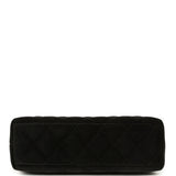 Chanel Small Kelly Shopper Black Velvet Brushed Gold Hardware - Thumbnail View 6