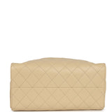 Chanel Medium 25 Hobo Bag Light Beige Caviar Antique Gold Hardware - Thumbnail View 6