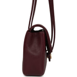 Chanel Mini Preppy Coco Clutch with Straps Dark Burgundy Shiny Caviar Brushed Gold Hardware - Thumbnail View 3