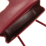 Chanel Mini Preppy Coco Clutch with Straps Dark Burgundy Shiny Caviar Brushed Gold Hardware - Thumbnail View 8