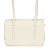 Chanel Mini Preppy Coco Clutch with Straps White Shiny Caviar Brushed Gold Hardware - Thumbnail View 5