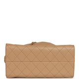 Chanel Medium 25 Hobo Bag Beige Caviar Antique Gold Hardware - Thumbnail View 6