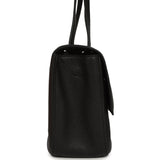 Chanel Maxi "Souplissimo" Small Flap Bag Black Caviar Silver Hardware