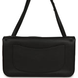 Chanel Maxi "Souplissimo" Small Flap Bag Black Caviar Silver Hardware