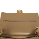 Chanel Maxi "Souplissimo" Large Flap Bag Dark Beige Suede Gold Hardware - Thumbnail View 8