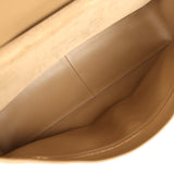 Chanel Maxi "Souplissimo" Large Flap Bag Dark Beige Suede Gold Hardware - Thumbnail View 9