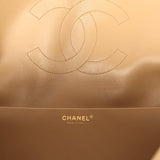 Chanel Maxi "Souplissimo" Large Flap Bag Dark Beige Suede Gold Hardware - Thumbnail View 11