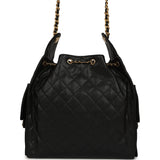 Chanel Medium 25 Hobo Bag Black Caviar Antique Gold Hardware - Thumbnail View 4