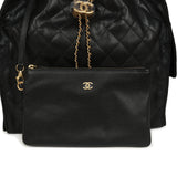 Chanel Medium 25 Hobo Bag Black Caviar Antique Gold Hardware - Thumbnail View 8