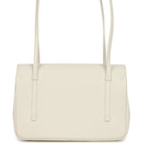 Chanel Small Preppy Coco Flap Bag White Shiny Caviar Brushed Gold Hardware - Thumbnail View 4