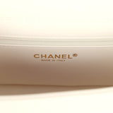 Chanel Small Preppy Coco Flap Bag White Shiny Caviar Brushed Gold Hardware - Thumbnail View 9