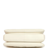 Chanel Large Trendy CC Top Handle Flap Bag White Lambskin Light Gold Hardware - Thumbnail View 6