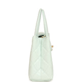 Chanel Small Kelly Shopper Mint Shiny Lambskin Brushed Gold Hardware - Thumbnail View 3