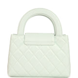 Chanel Small Kelly Shopper Mint Shiny Lambskin Brushed Gold Hardware - Thumbnail View 4