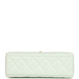 Chanel Small Kelly Shopper Mint Shiny Lambskin Brushed Gold Hardware - Thumbnail View 6
