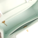 Chanel Small Kelly Shopper Mint Shiny Lambskin Brushed Gold Hardware - Thumbnail View 8