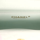 Chanel Small Kelly Shopper Mint Shiny Lambskin Brushed Gold Hardware - Thumbnail View 9
