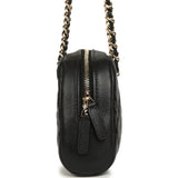 Chanel Mini Bowling Clutch with Chain Straps Black Shiny Caviar Light Gold Hardware - Thumbnail View 3