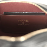 Chanel Mini Bowling Clutch with Chain Straps Black Shiny Caviar Light Gold Hardware - Thumbnail View 9