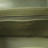 Chanel Small Kelly Shopper Khaki Shiny Aged Calfskin Brushed Gold Hardware - Thumbnail View 9