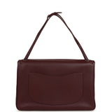 Chanel Maxi "Souplissimo" Large Flap Bag Dark Burgundy Caviar Silver Hardware - Thumbnail View 4