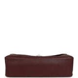 Chanel Maxi "Souplissimo" Large Flap Bag Dark Burgundy Caviar Silver Hardware - Thumbnail View 6