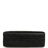 Chanel Large Coco Base Hobo Bag Brown Suede and Black Shiny Lambskin Brushed Gold Hardware - Thumbnail View 6