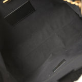 Chanel Large Coco Base Hobo Bag Brown Suede and Black Shiny Lambskin Brushed Gold Hardware - Thumbnail View 8