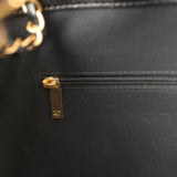 Chanel Large Coco Base Hobo Bag Brown Suede and Black Shiny Lambskin Brushed Gold Hardware - Thumbnail View 10
