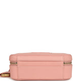 Pre-owned Chanel Medium CC Filigree Vanity Case Pink Caviar Brushed Gold Hardware - Thumbnail View 6