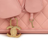 Pre-owned Chanel Medium CC Filigree Vanity Case Pink Caviar Brushed Gold Hardware - Thumbnail View 8